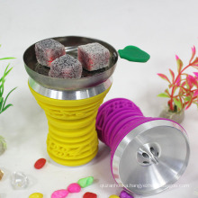 Hookah bowls musical note aluminum and silicone combined shisha head